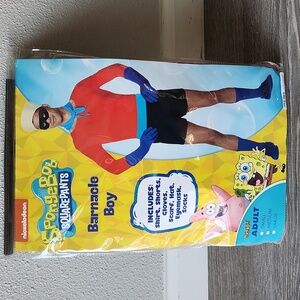 Spirit Halloween Barnacle Boy Adult M SpongeBob SquarePants Mermaid Man